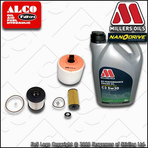 SERVICE KIT for VAUXHALL OPEL ASTRA K 1.6 CDTI OIL AIR FUEL FILTERS +OIL (15-22)