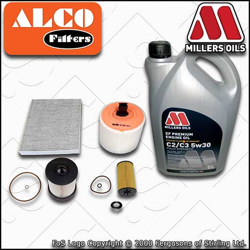 SERVICE KIT for VAUXHALL OPEL ASTRA K 1.6 CDTI OIL AIR FUEL CABIN FILTERS +OIL