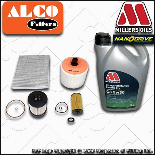 SERVICE KIT for VAUXHALL OPEL ASTRA K 1.6 CDTI OIL AIR FUEL CABIN FILTERS +OIL