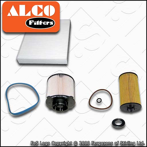 SERVICE KIT for VAUXHALL INSIGNIA A 1.6 CDTI OIL FUEL CABIN FILTERS (2015-2017)