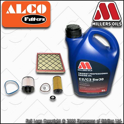 SERVICE KIT for VAUXHALL ASTRA J 1.6 CDTI B16DTH OIL AIR FUEL FILTERS +C2/C3 OIL
