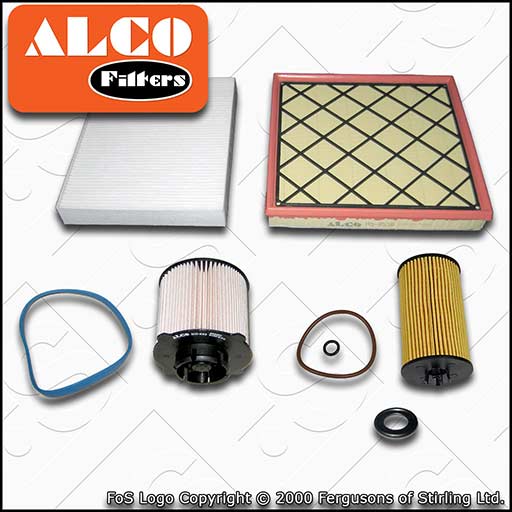 SERVICE KIT for VAUXHALL ASTRA J 1.6 CDTI OIL AIR FUEL CABIN FILTERS (2013-2015)