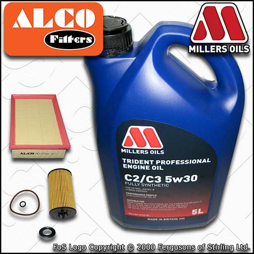 SERVICE KIT for VAUXHALL MOKKA 1.6 CDTI OIL AIR FILTERS +5w30 OIL (2015-2018)