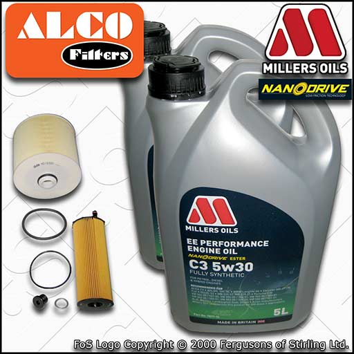 SERVICE KIT for AUDI A6 (C6) 2.7 TDI OIL AIR FILTERS +EE NANO OIL (2008-2011)