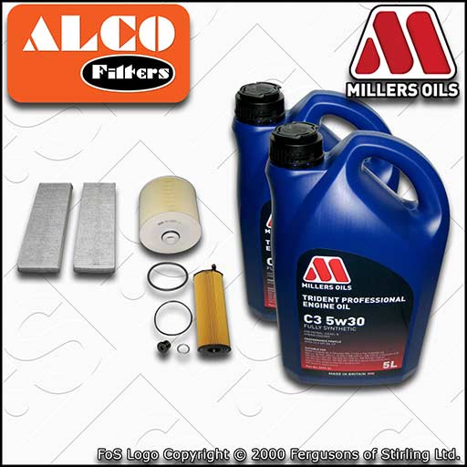 SERVICE KIT for AUDI A6 (C6) 2.7 TDI OIL AIR CABIN FILTERS +C3 OIL (2008-2011)