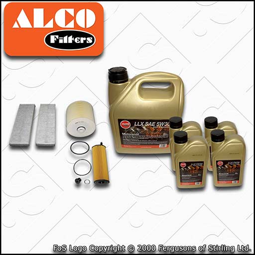 SERVICE KIT for AUDI A6 (C6) 2.7 TDI ALCO OIL AIR CABIN FILTER +OIL (2008-2011)