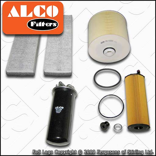 SERVICE KIT for AUDI A6 (C6) 2.7 TDI ALCO OIL AIR FUEL CABIN FILTERS (2008-2011)