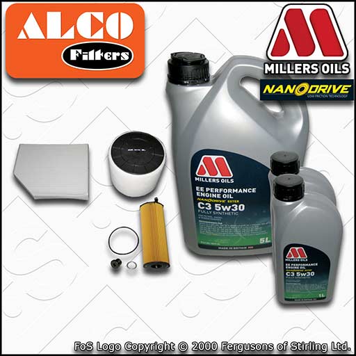 SERVICE KIT for AUDI A5 (8T) 2.7 3.0 TDI OIL AIR CABIN FILTERS +OIL (2008-2012)