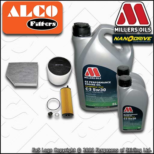SERVICE KIT for AUDI A5 (8T) 2.7 3.0 TDI OIL AIR CABIN FILTERS +OIL (2008-2012)