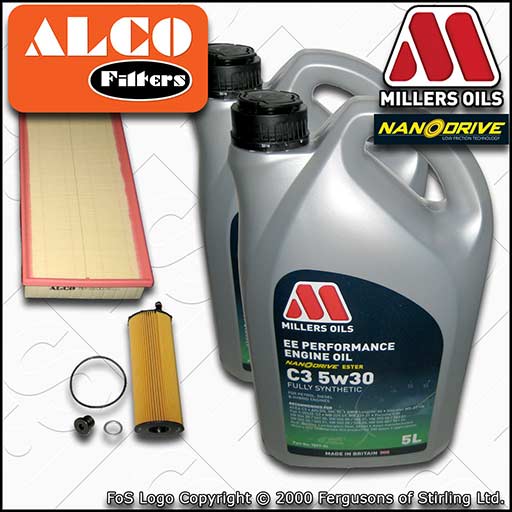 SERVICE KIT for AUDI Q7 3L TDI OIL AIR FILTER with 10L EE 5w30 OIL (2008-2011)
