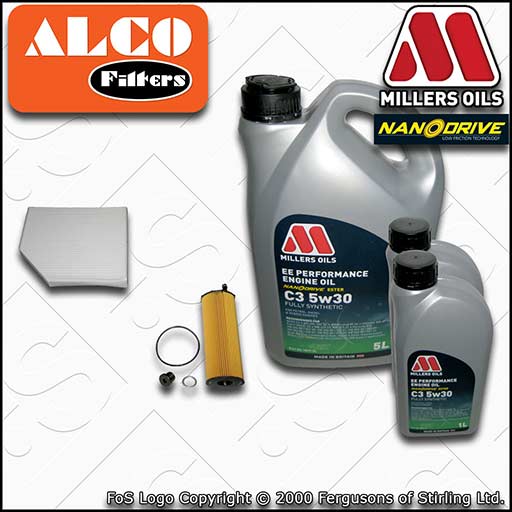 SERVICE KIT for AUDI A5 (8T) 2.7 3.0 TDI OIL CABIN FILTERS +EE OIL (2008-2012)