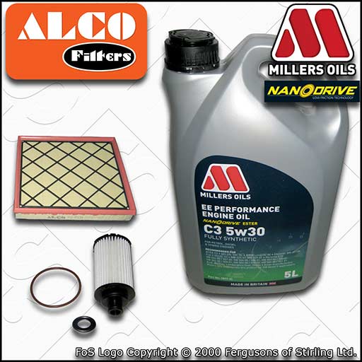 SERVICE KIT for VAUXHALL ZAFIRA C 2.0 CDTI B20DTH OIL AIR FILTERS +OIL 2015-2019