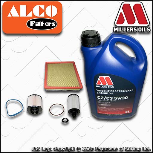 SERVICE KIT for VAUXHALL INSIGNIA B20DTH 2.0 CDTI OIL AIR FUEL FILTER +OIL 14-17