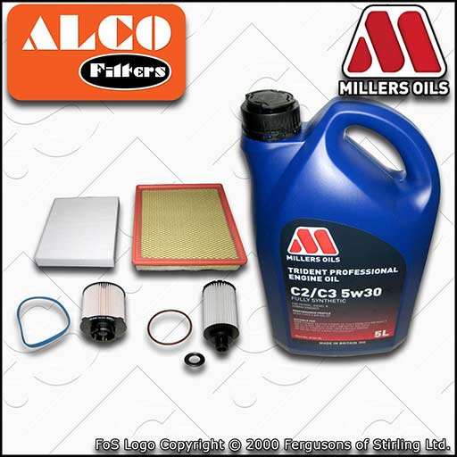 SERVICE KIT for VAUXHALL INSIGNIA B20DTH 2.0 CDTI OIL AIR FUEL CABIN FILTER +OIL
