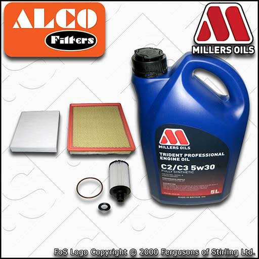 SERVICE KIT for VAUXHALL INSIGNIA B20DTH 2.0 CDTI OIL AIR CABIN FILTERS with OIL