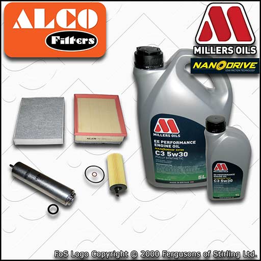 SERVICE KIT for BMW 1 SERIES F20 F21 N47 OIL AIR FUEL CABIN FILTERS +OIL (11-15)