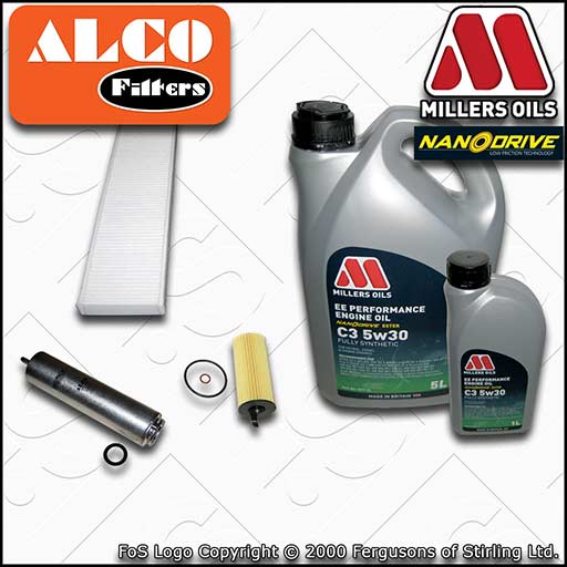 SERVICE KIT for MINI D SD R60 R61 N47 OIL FUEL CABIN FILTERS +EE OIL (2010-2016)