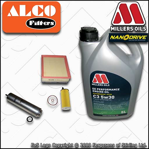 SERVICE KIT for BMW 1/2/3/4 SERIES B47D20 OIL AIR FUEL FILTERS +OIL (2014-2023)