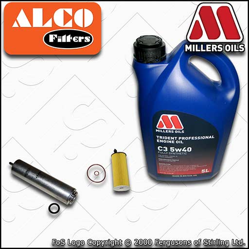 SERVICE KIT for BMW 1/2/3/4 SERIES B47D20 OIL FUEL FILTERS +5w40 OIL (2014-2019)