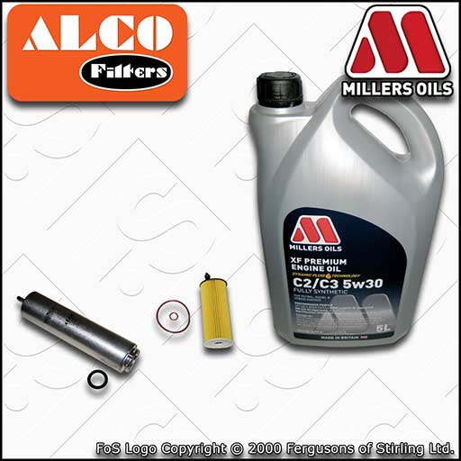 SERVICE KIT for BMW 1/2/3/4 SERIES B47D20 OIL FUEL FILTERS +XF OIL (2014-2023)