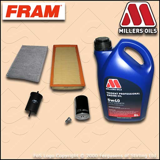 SERVICE KIT AUDI A3 (8L) 1.8 AGN APG OIL AIR FUEL CABIN FILTERS +OIL (1997-2003)