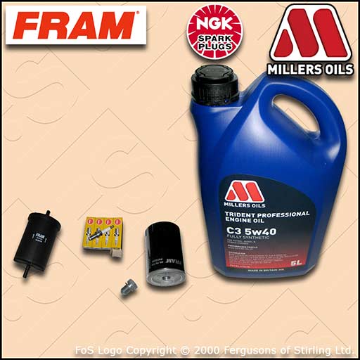 SERVICE KIT AUDI A3 (8L) 1.8 AGN APG OIL FUEL FILTERS SPARK PLUGS +OIL 1996-2003