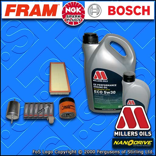 SERVICE KIT for FORD MONDEO MK3 ST220 OIL AIR FUEL FILTER PLUGS +OIL (2003-2007)