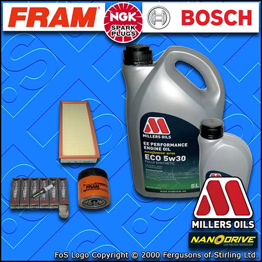 SERVICE KIT for FORD MONDEO MK3 3.0 V6 OIL AIR FILTERS PLUGS +6L OIL (2003-2007)