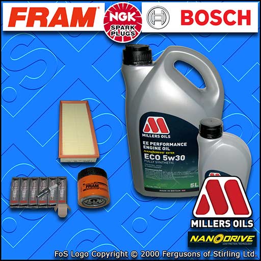 SERVICE KIT for FORD MONDEO MK3 ST220 OIL AIR FILTERS PLUGS +OIL (2003-2007)