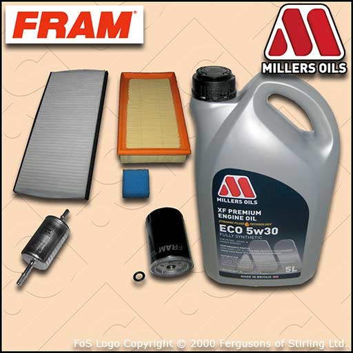 SERVICE KIT for FORD FOCUS MK1 ST170 OIL AIR FUEL CABIN FILTERS +OIL (2002-2004)