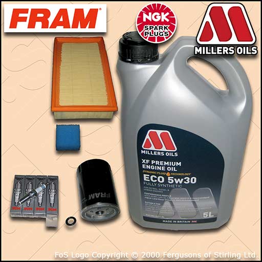 SERVICE KIT for FORD FOCUS MK1 ST170 FRAM OIL AIR FILTERS PLUGS +OIL (2002-2004)