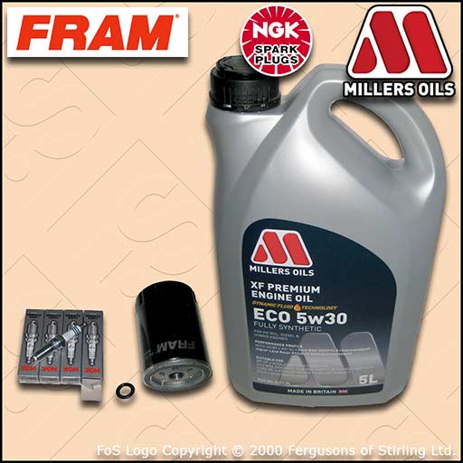 SERVICE KIT for FORD FOCUS MK1 ST170 FRAM OIL FILTER PLUGS +5L OIL (2002-2004)