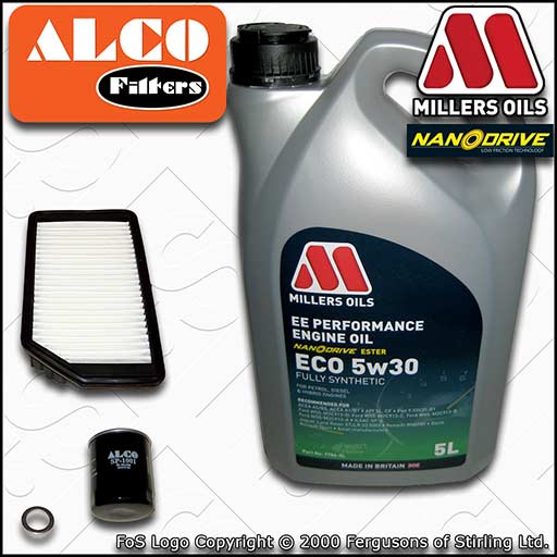 SERVICE KIT for KIA CEE'D 1.0 T-GDI OIL AIR FILTERS +EE ECO OIL (2015-2018)