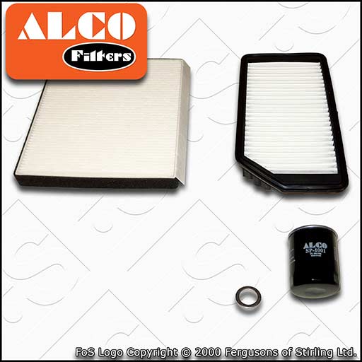 SERVICE KIT for KIA CEE'D 1.0 T-GDI ALCO OIL AIR CABIN FILTERS (2015-2018)