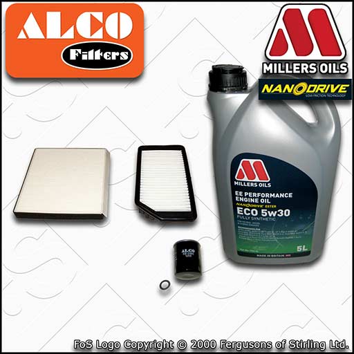 SERVICE KIT for KIA CEE'D 1.0 T-GDI OIL AIR CABIN FILTER +EE ECO OIL (2015-2018)