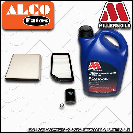 SERVICE KIT for KIA CEE'D 1.0 T-GDI OIL AIR CABIN FILTERS +ECO OIL (2015-2018)