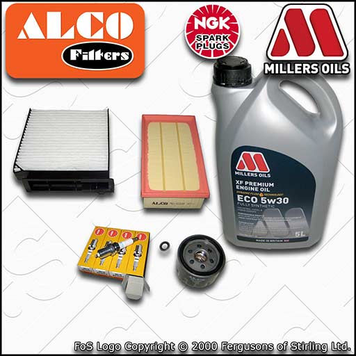 SERVICE KIT for RENAULT CLIO MK3 1.4 1.6 OIL AIR CABIN FILTER PLUGS +OIL (05-14)