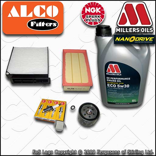 SERVICE KIT for RENAULT CLIO MK3 1.4 1.6 OIL AIR CABIN FILTER PLUGS +OIL (05-14)