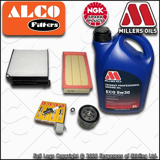 SERVICE KIT for RENAULT CLIO MK3 1.4 1.6 OIL AIR CABIN FILTER PLUGS +OIL (05-14)