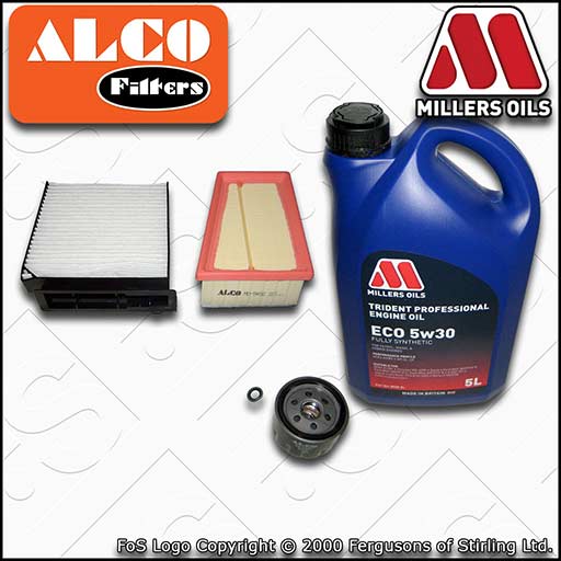 SERVICE KIT for DACIA DUSTER 1.6 OIL AIR CABIN FILTERS +ECO OIL (2010-2018)