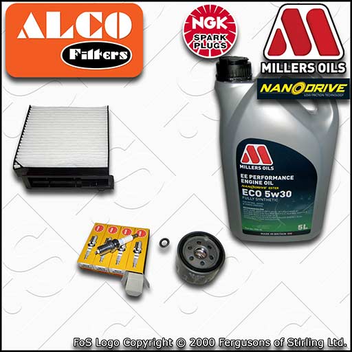 SERVICE KIT for RENAULT CLIO MK3 1.4 1.6 OIL CABIN FILTER PLUGS +OIL (2005-2014)