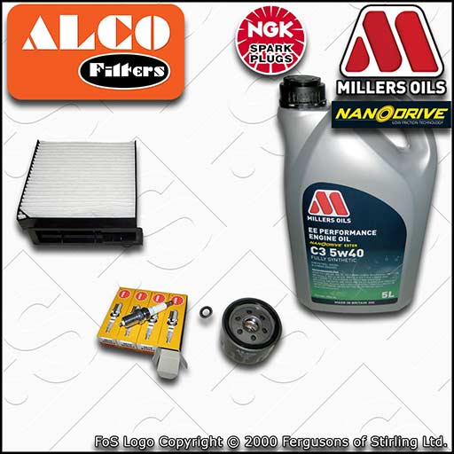 SERVICE KIT for RENAULT CLIO MK3 1.4 1.6 OIL CABIN FILTER PLUGS +OIL (2005-2014)