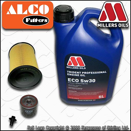 SERVICE KIT for FORD KUGA 1.6 ECOBOOST OIL AIR FILTERS +ECO 5w30 OIL (2013-2019)