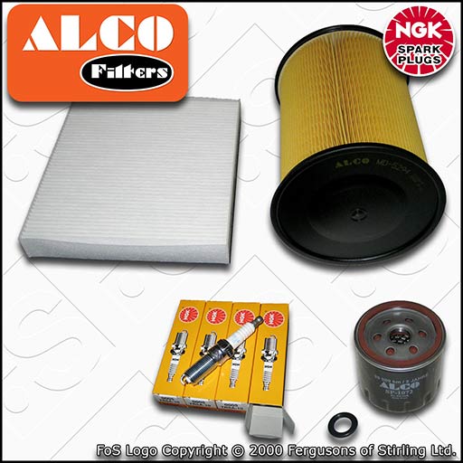 SERVICE KIT for FORD FOCUS MK2 1.4 16V ALCO OIL AIR CABIN FILTER PLUGS 2007-2010