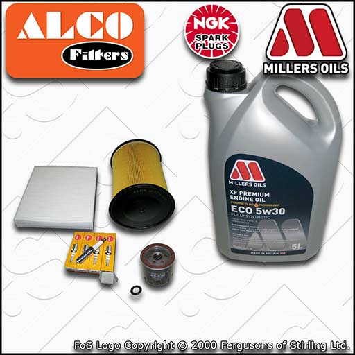 SERVICE KIT for FORD FOCUS MK2 1.4 16V OIL AIR CABIN FILTER PLUGS +OIL 2007-2010