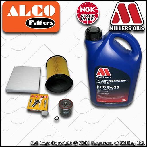 SERVICE KIT for FORD FOCUS MK2 1.4 16V OIL AIR CABIN FILTER PLUGS +OIL 2007-2010