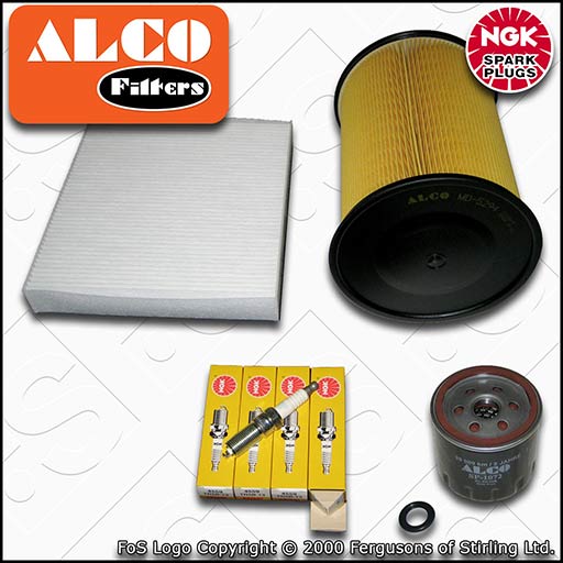 SERVICE KIT for VOLVO S40 V50 1.6 16V ALCO OIL AIR CABIN FILTERS PLUGS 2007-2012