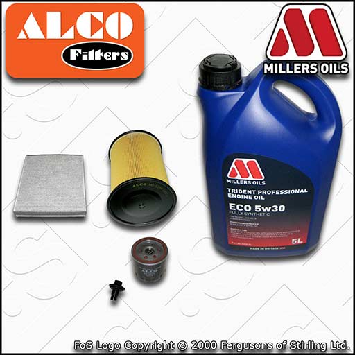 SERVICE KIT FORD FOCUS MK3 1.6 PETROL OIL AIR CABIN FILTERS +ECO OIL (2011-2012)