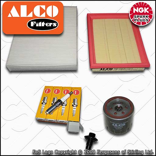 SERVICE KIT for FORD FIESTA MK6 1.25 1.4 OIL AIR CABIN FILTERS PLUGS (2001-2008)