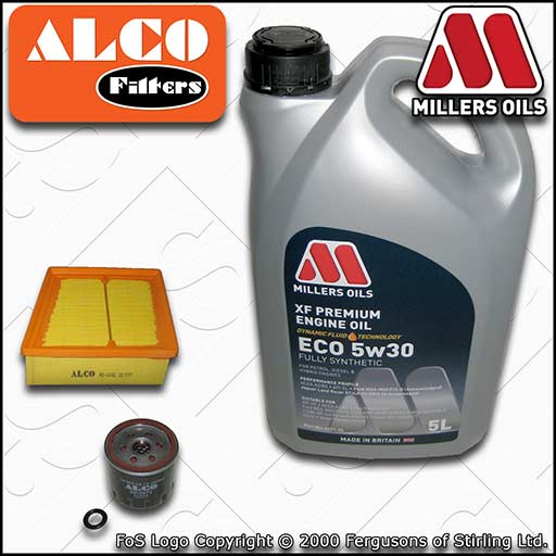 SERVICE KIT for FORD FIESTA MK7 1.25 1.4 1.6 OIL AIR FILTERS +OIL (2008-2017)